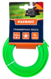 Леска PATRIOT D 3,0 мм L 12 м (звезда, зеленая) 300-12-3